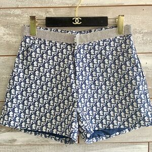 Dior Oblique monogram shorts with a rhinestone-embellished waistband